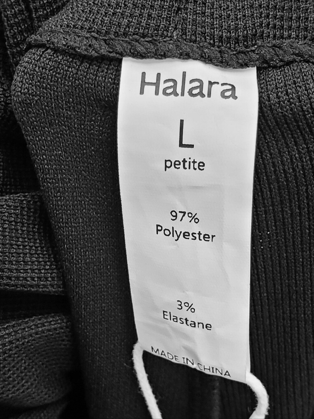 NEW! Halara Wide-Leg High-Waisted Cool Touch Casual Black Pants Size LP - Picture 6 of 6